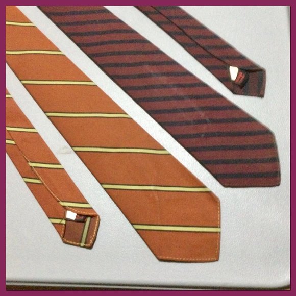 2 Vtg Striped Ties_133 - Picture 4 of 8